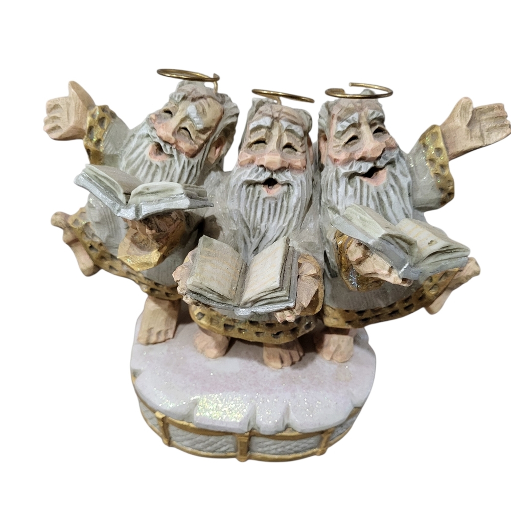 Vtg. 1995 David Frykman 3 Singing Angels Music Box